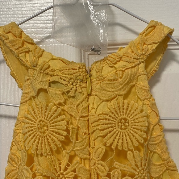 Lulus Love Poem Yellow Lace Mini Dress - Picture 11 of 12